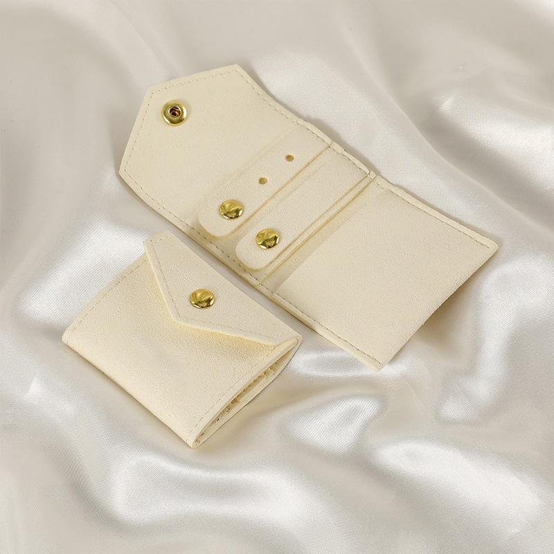 Creative Microfiber Jewelry Makeup Bag – Portable, Foldable Storage for Earrings, Necklaces, and Rings