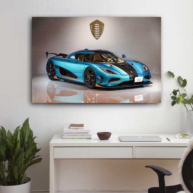 Koenigsegg Agera Super Car Dekoratívne tlačené obrazy na stenu Plagáty Obrazy na plátne pre dekoráciu obývacej izby Home Decor