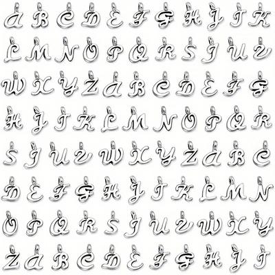 1/2 Set Letter Pendant Alloy Letter A-Z Pendant English Letter Pendant Jewelry DIY Bracelet Necklace