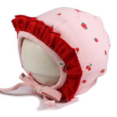 Cappellino da bambina Monsieur rosso con volant, 48 cm, rosa, Abbigliamento per neonati popolare in Corea