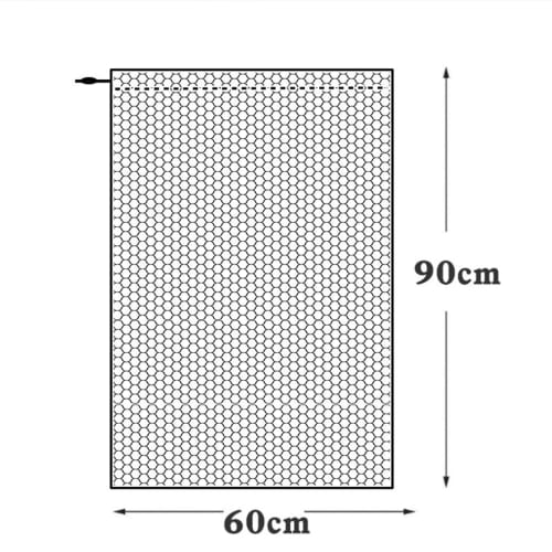 Cobalt Planet Large Drawstring Laundry Net, 60x90cm, Extra Large, Machine Washable, Coarse Mesh, Square Drawstring, for Stuffed Animals, Pillows, and