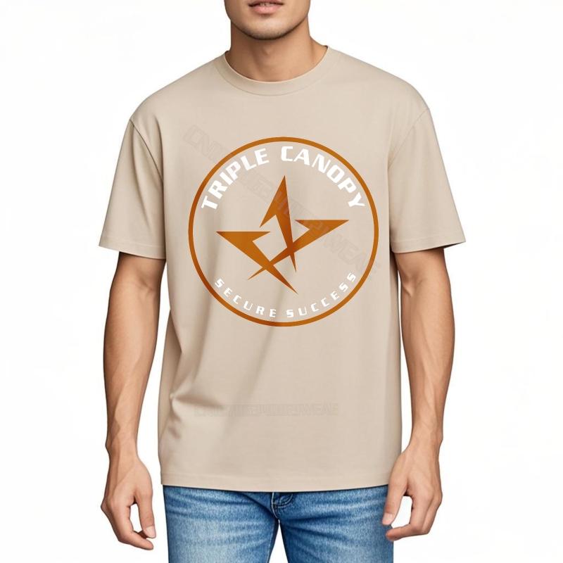 Unisex t shirt Cotton Tshirt for Unisex Triple Candy Secure Nucleus Logo Workout Solid Color Tshirt New Arrived Tshirt for Unisex Comfor