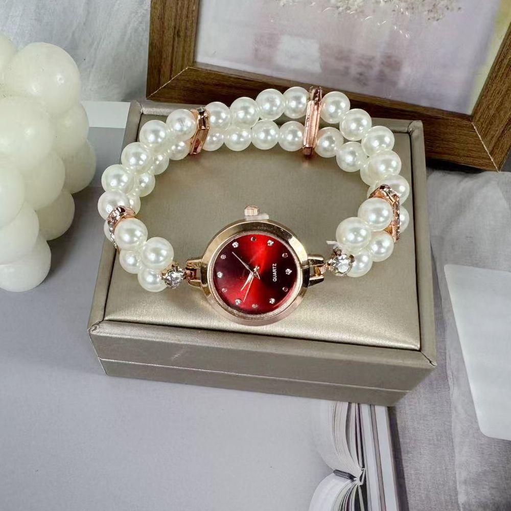 Xianqi Fashion Women's Pearl Bracelet Watch New Elastic Rope Bracelet Personalized Women's Watch