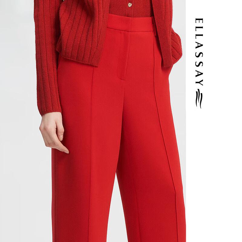 

ELLASSAY Women s High-Waist Narrow Straight-Leg Trousers M