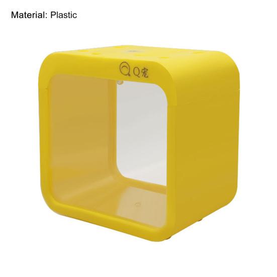 Energisparande Akvarium Stilfull Återanvändbar Clamshell Matningsfönster Fiskterrarium Hushåll