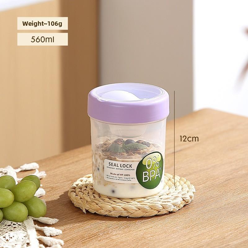 Portable Salad Bowl With Sealed Lid For Light Meals And Snacks