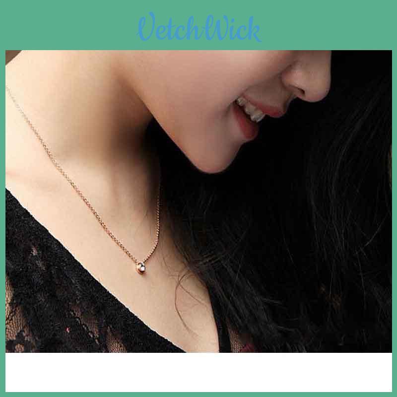 Luxurious Elegant Womens Rose Gold Plated Rhinestone Clavicle Chain Pendant Necklace