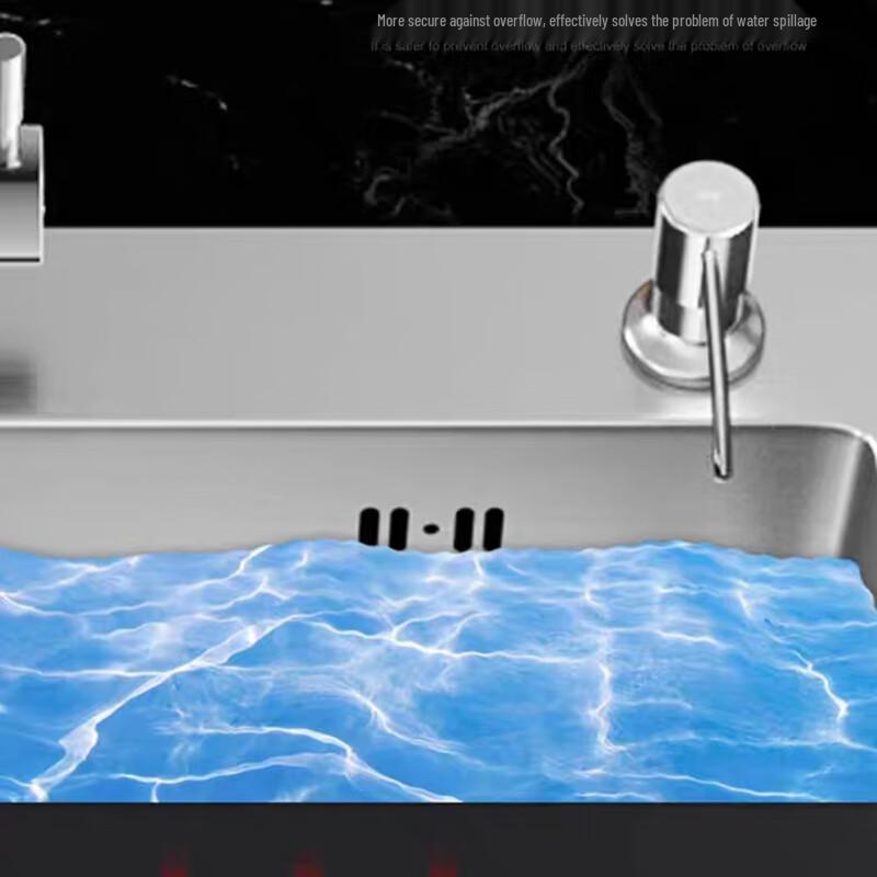 Huijia Brushed Single Bowl Kitchen Sink with Pull-Out Faucet