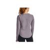 Under Armour Infused Meridian Crew Long Sleeve Solid Color Casual Sports Breathable Straight Fit Round Neck T-Shirt Women Tops 1360568-585
