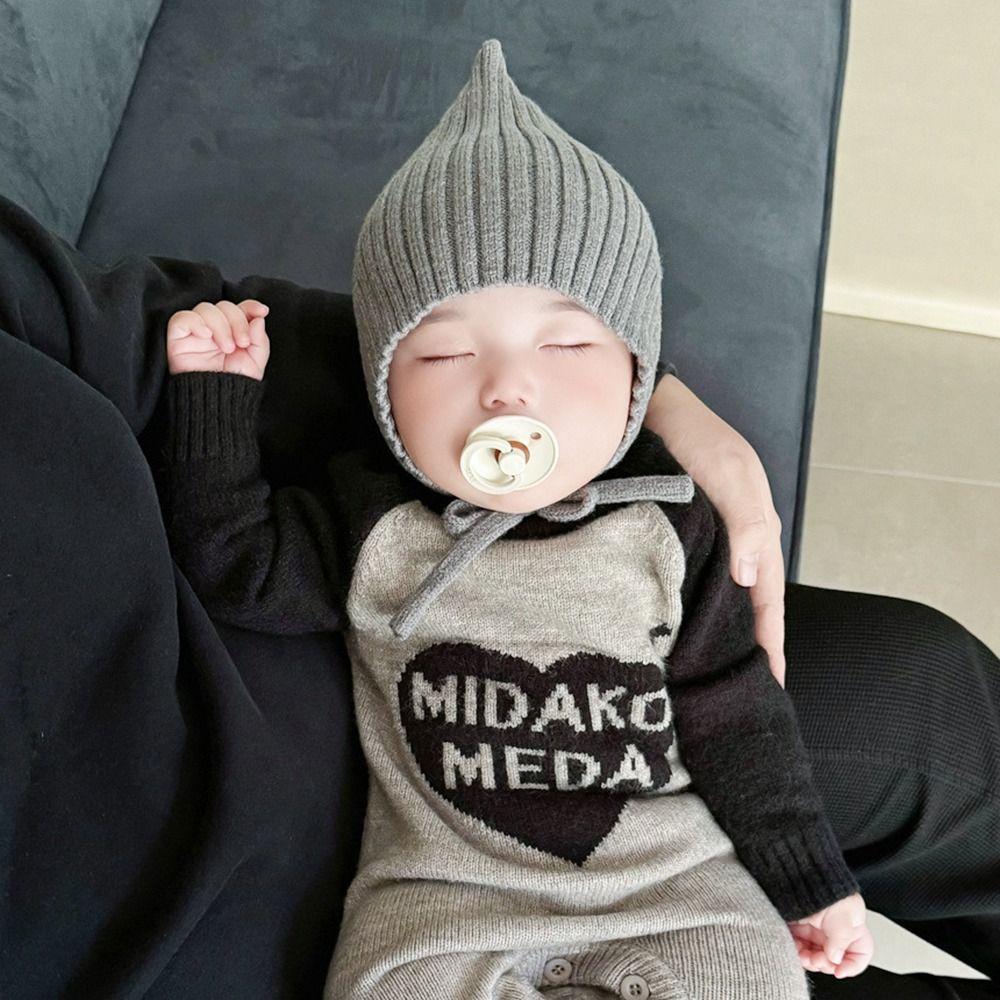 Cute Toddler Beret Cap Warm Infant Bonnet Soft Baby Knitted Hat
