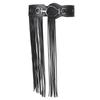 PU Leather Punk Belt Round Buckle Metal Studded Hiphop Jeans Belt Long Tassel Waist Decorate Accessories Waistband