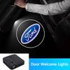 AAAMI1 For Focus Mondeo MK1 MK2 MK4 MK3 Fiesta ABS Carbon Fiber 2PCS Car Door Lights Door Lights Logo Projector Door Welcome Light