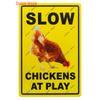 Vintage No Parking Metal Sign, Caution Metal Poster, Warning Slow Down Road Sign, Private Road, Home Decor, WY263