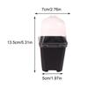 5Pcs Square Small Flower Pot With Humidity Dome Seedlings Planting Pots
