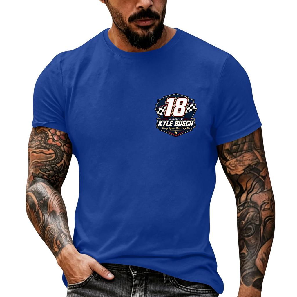 Men's Short Sleeve Graphic T Shirt Racing Inspired Casual Top Vintage Style Motorsport Enthusiast Tee Comfortable Fit