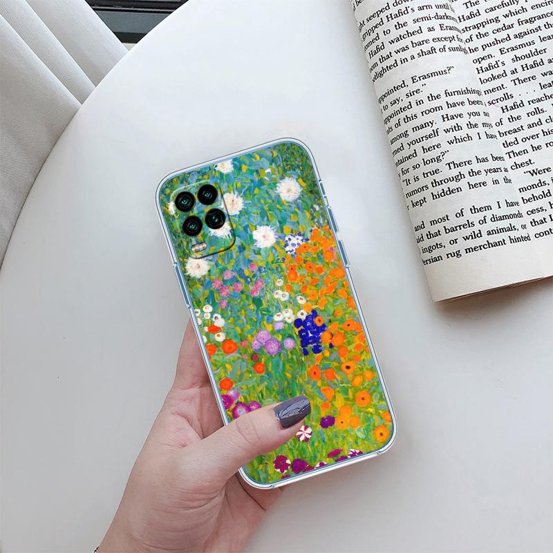 QE14 Gustav Klimt Transparent Phone Case for Samsung Galaxy A04 A04S A14 A23 A34 A54 M23 M33 M52 M53