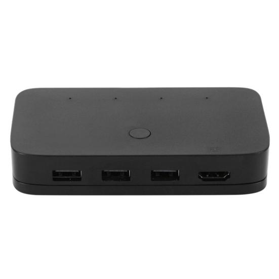 

HDMI-совместимый KVM-переключатель, прочный ABS, простота в эксплуатации чёрный