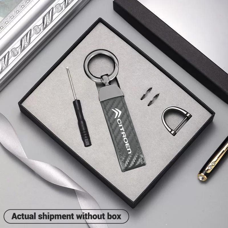 

High-Grade Leather Car Styling Keychain Pendant Ring Horseshoe for Citroen C1 C4 C3 C5 C8 DS3 DS5 DS4 Berlingo Picasso Xsara серый