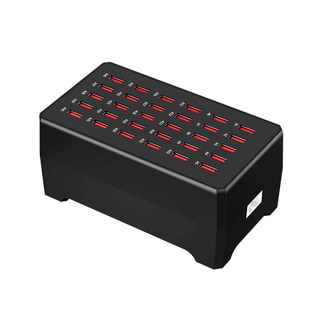 150W USB Charging Station USB Plug Charger 30 Port Desktop Charger Compatible with IOS & Android System And iPhone