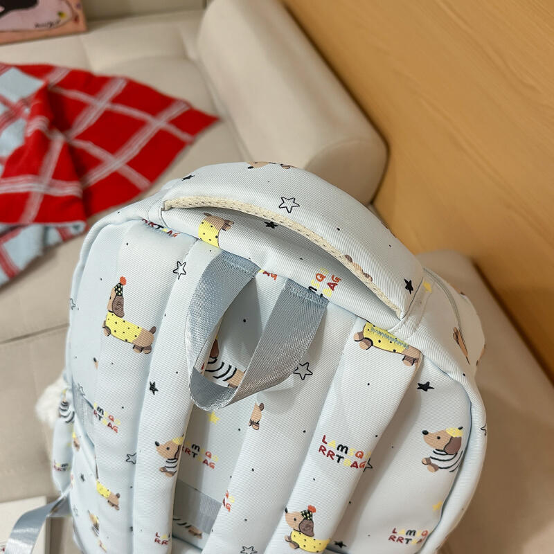 Tecknat tryck Student Skolväska Damryggsäck Stor Kapacitet Ryggsäck