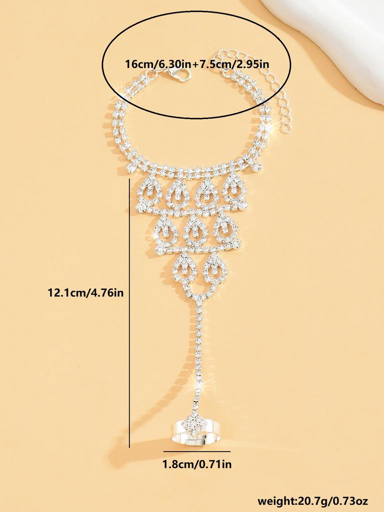 1 Damenmode Krallenketten-Serie Mehrlagige Quasten-Fingerkette für Date, Reise, Bankett, Party, Festival-Dressing Geschenke