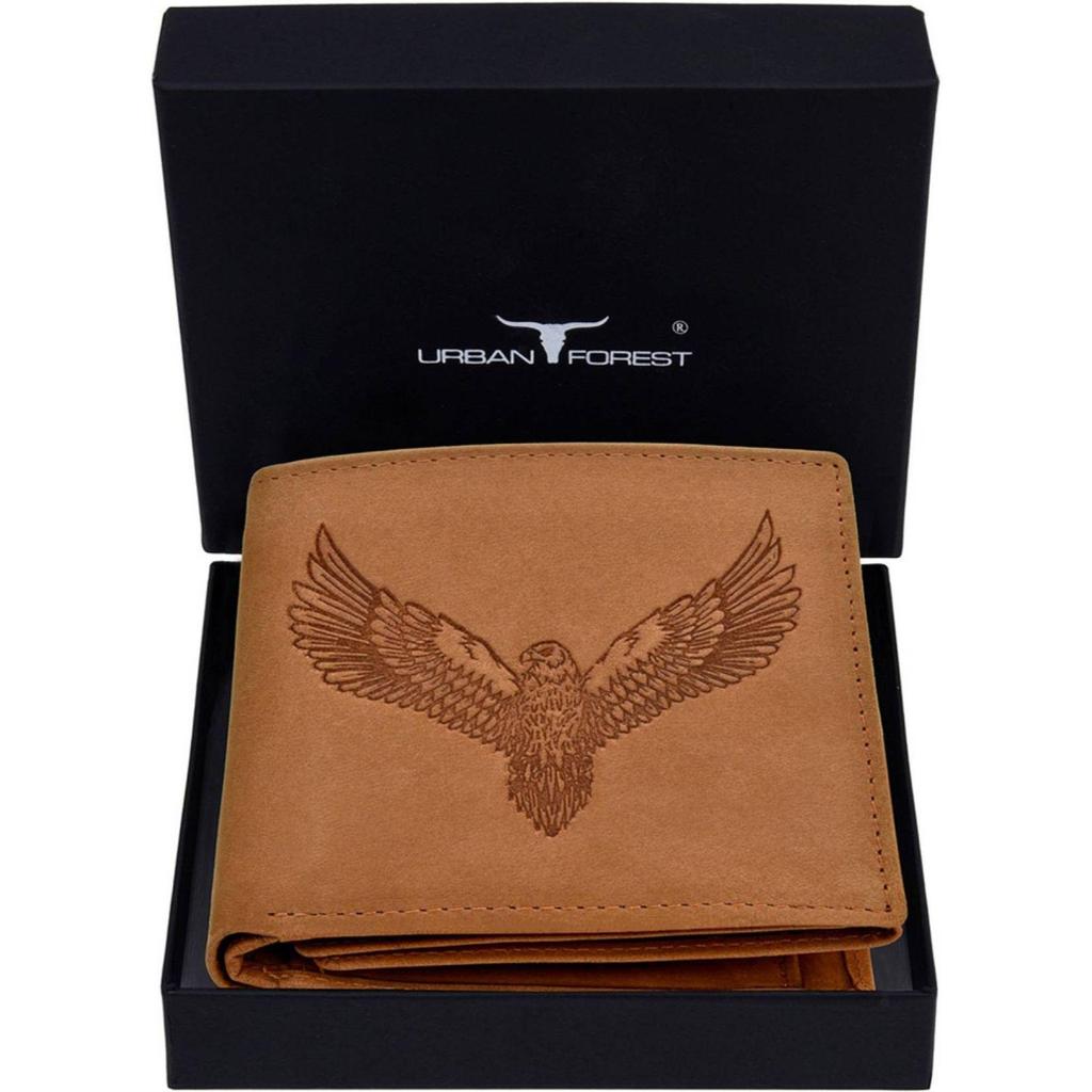 Lässige, formelle und trendige RFID-Geldbörse aus echtem Leder für Herren – normale Größe  (6 Kartenfächer)