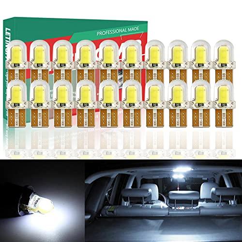 

Светодиодная габаритная лампа T10, светодиодная лампа подсветки номерного знака T10 со светодиодным чипом COB, высокая яркость 6000K, сверхяркая, салонная лампа, светодиодная лампа, техосмотр автомобиля