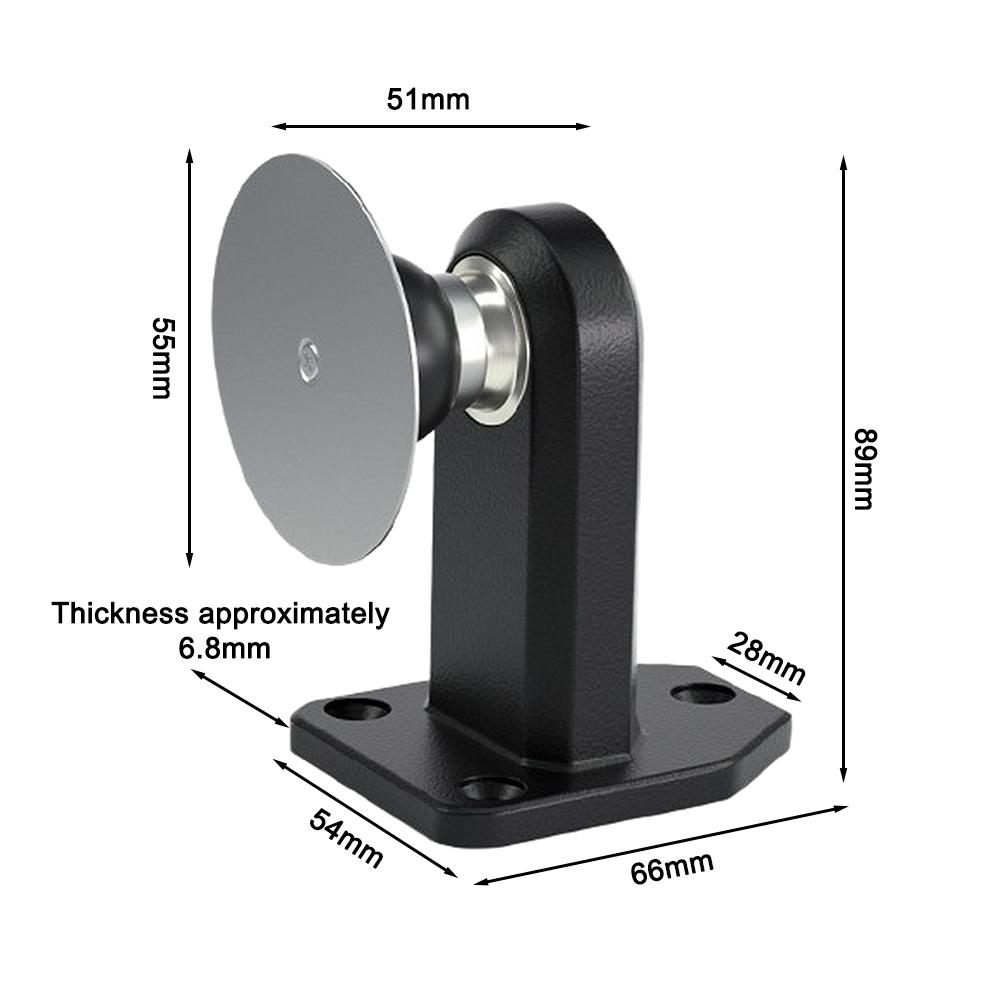 Bathroom Stopper Magnetic Door Stop Black No Drill Magnetic Doorstop Door Stop Rot Resistant Concealed Screw Holes