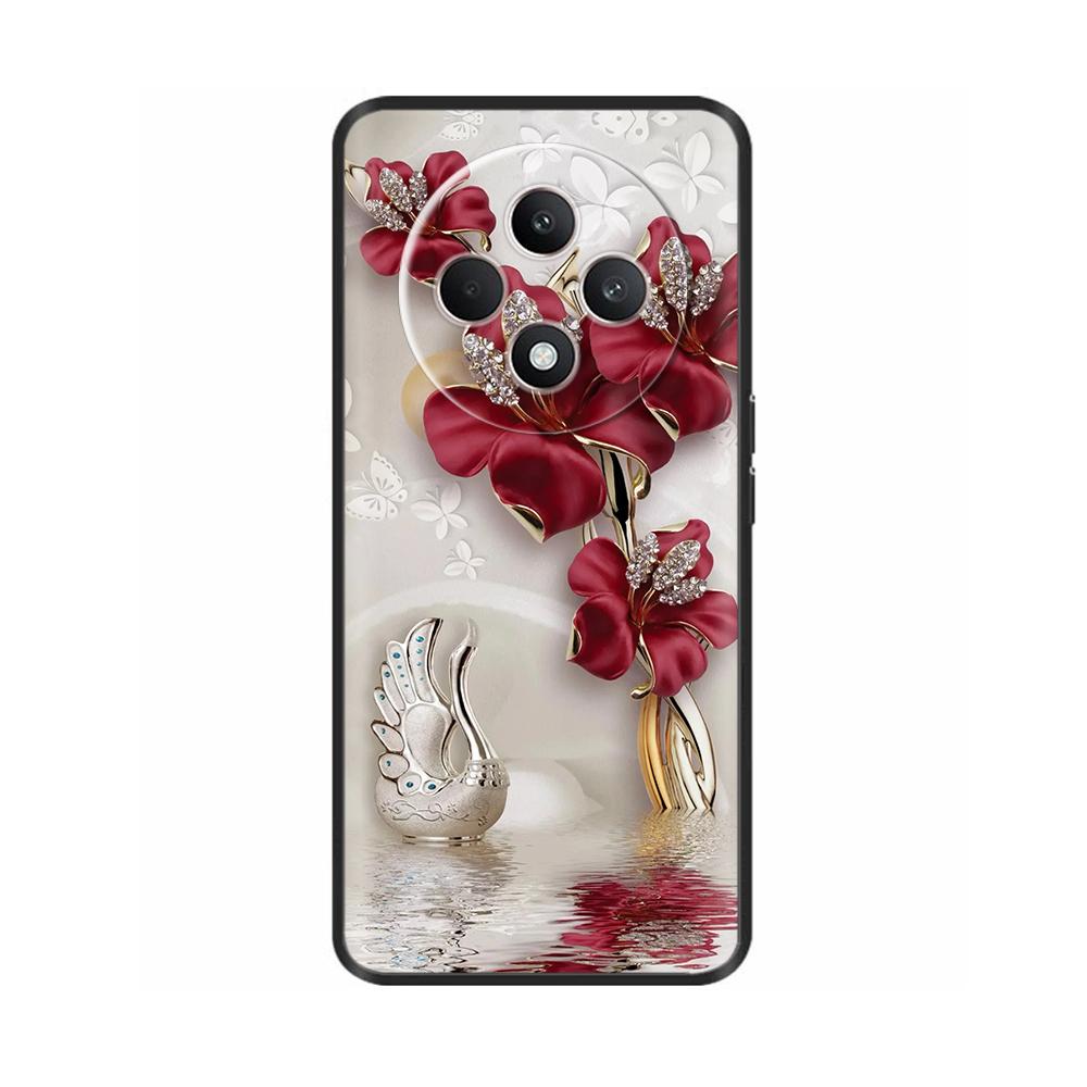 For Oppo Reno12 F Phone Case CPH2637 Phone Cover Cool Sweet Soft Smooth Liquid Silicone Cases For Reno 12 F FS Reno12F Bumper