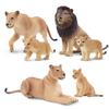 TOYMANY 6-Piece Lion Figure Set, Wild Animal Figures, Animal Models for Parents and Children, Realistic Animal Models, Popular Animal Toys, Birthday