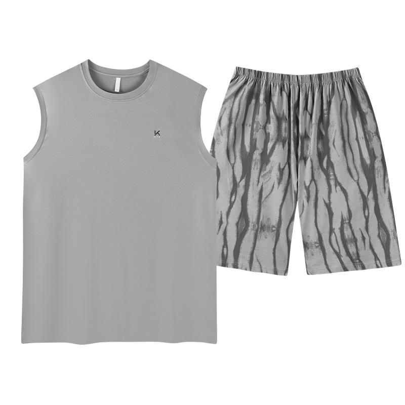 Pajamas Men's Summer Modal Sleeveless Vest Shorts Thin Casual Wear Relaxation Loungewear Set