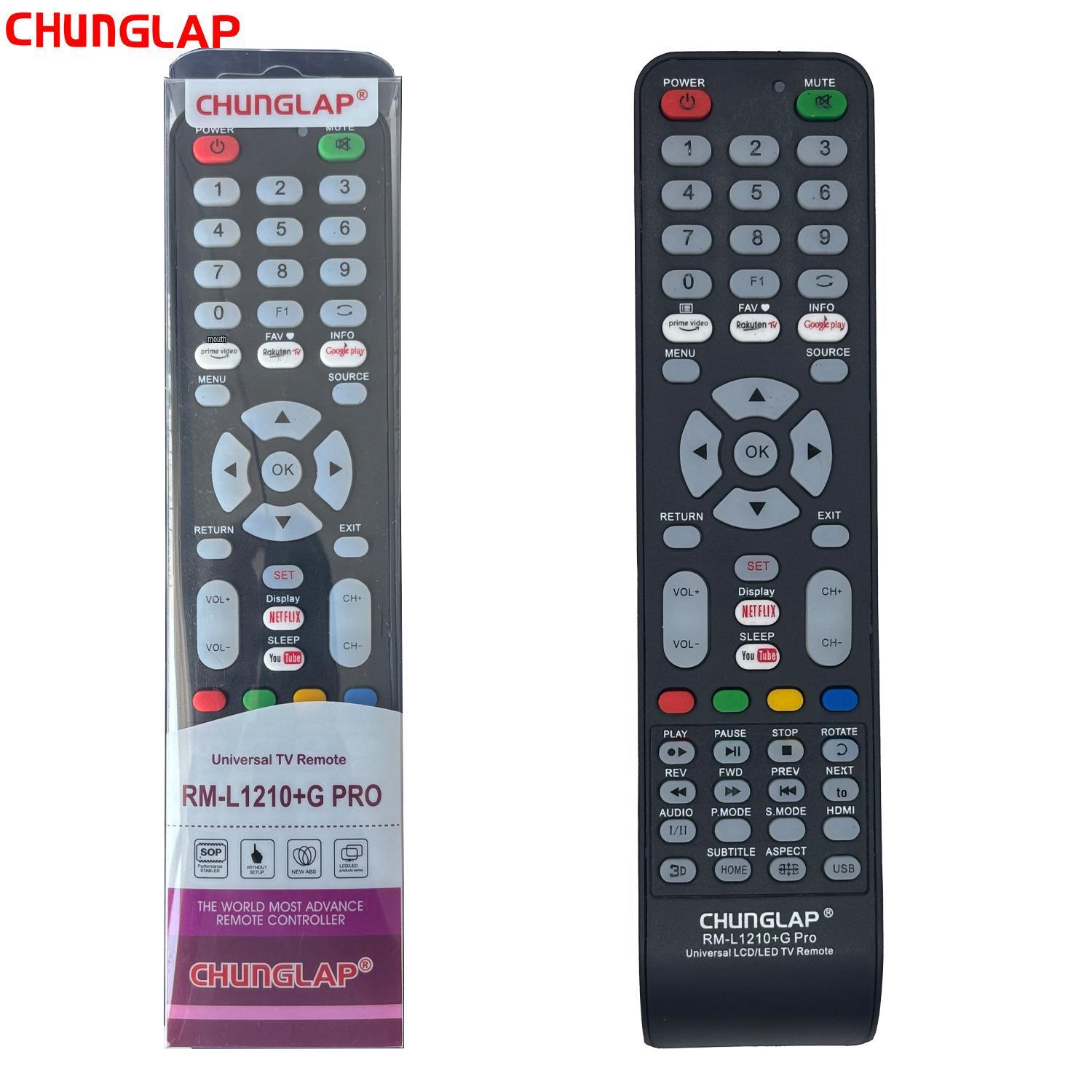 

Universal Remote Control RM-L1210+G for LCD TVs in Southeast Asia RM-L1210+G PRO чорний