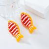 Cute Fish Necklaces Beach Ear Jewelry Creative Bohemian Drop Earrings  Party
