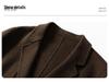 Men's AZ6645 Double-Sided Wool Coat, Mid-Length Korean Style, High-End Suit Jacket for Autumn/Winter 2025