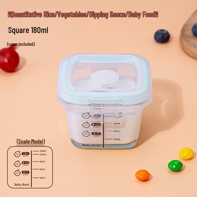 

ZISIZ Glass Baby Food Storage Containers - 4-Piece Set