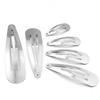 50pcs Thick Metal Hair Clips Water Drop Shaped Hairpins BB Hairclips Snap Barrettes For DIY Headwear Jewelry Making Accessories