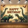 Jurassic Dinosaur Theme Birthday Party Decorations Backdrop Dinosaur Jungle Supplies Background Poster Photography Prop Kid Gift