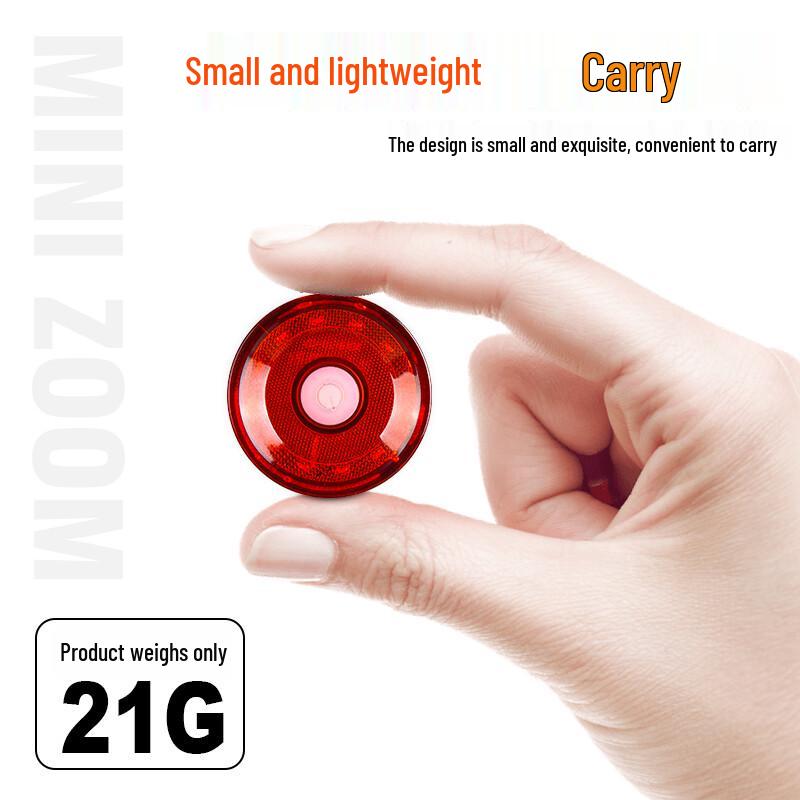 USB Rechargeable Round Bicycle Taillight