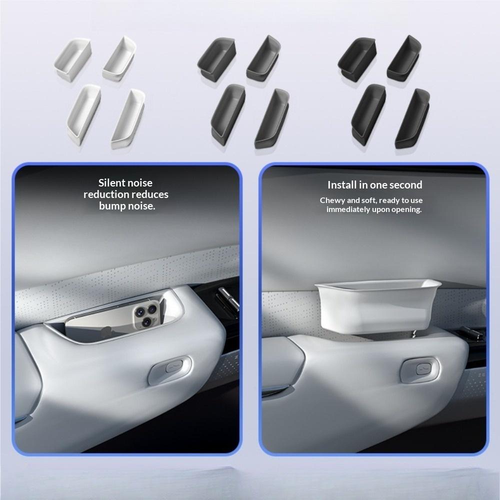 Fit For ZEEKR 7X Cup Holder Wireless Charging Pad Center Console Lower Storage Box Armrest Box Cover Door Organizer