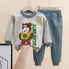 Children's Cotton Pajama Set: Boys' Autumn/Winter Underwear, Tops & Trousers