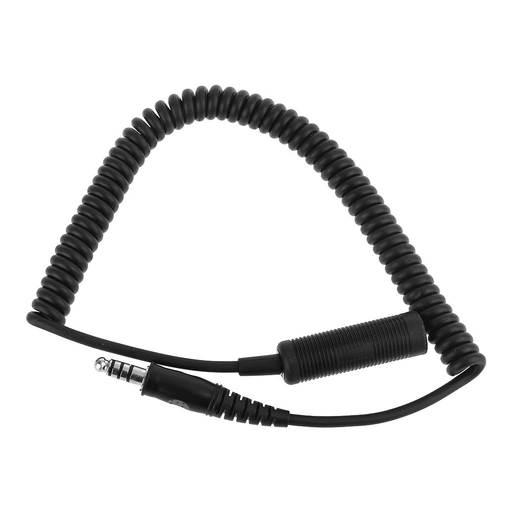 Durable U-92A/U TO U-174/U Cable Durable Stable Headset Headphone Eextension Cable Helicopter Military Jack Accessories
