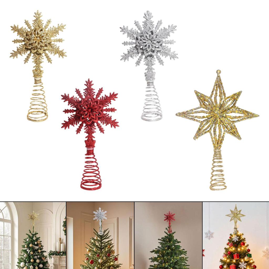 Tree Topper Gift ,Creative, Hollow Design, Christmas Decoration ,Decorative Ornament for Party Office Shop Holiday Decor Holiday