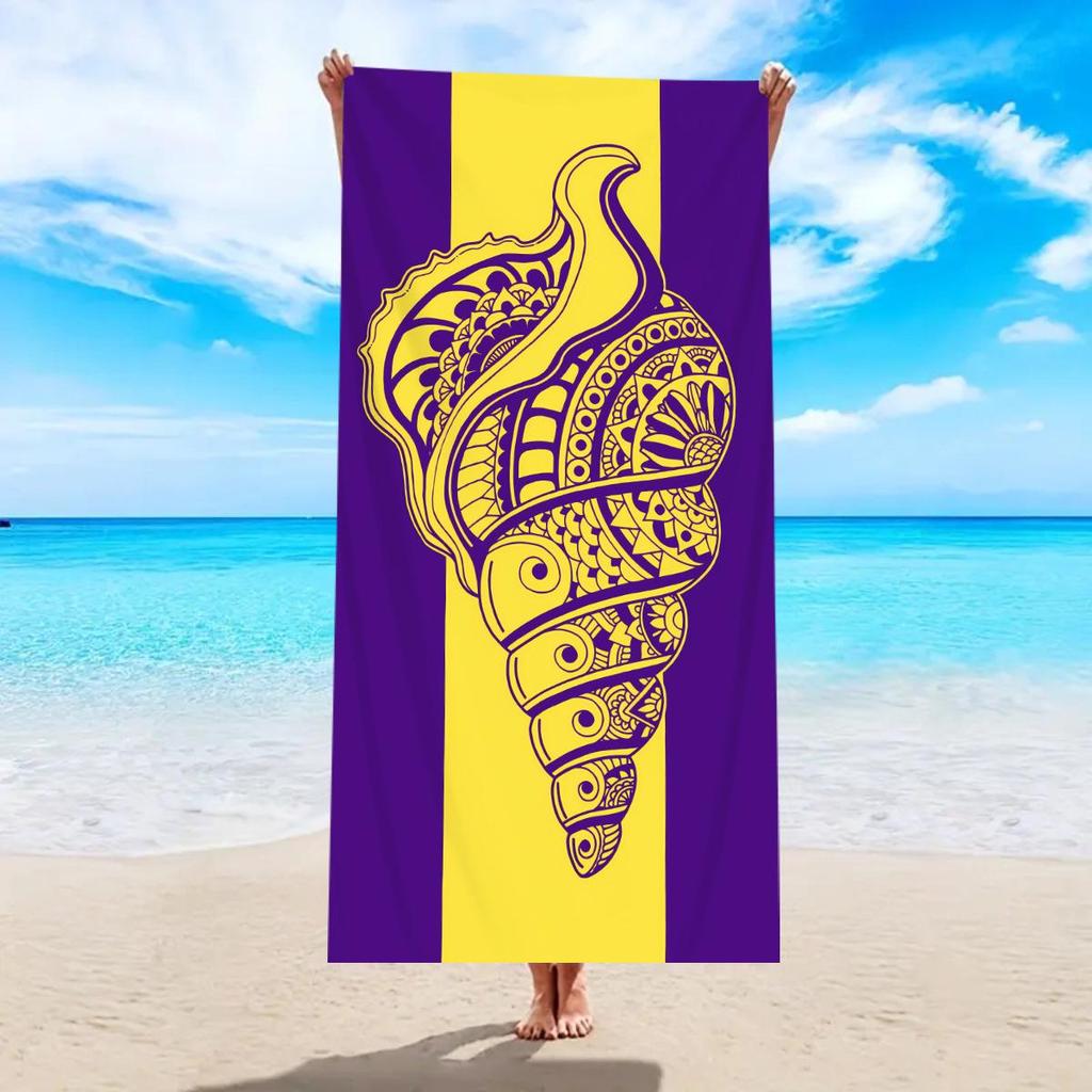 Hot Seller Turtle & Flamingo Quick-Dry Ultra-Fine Fiber Beach & Bath Towel, Thick & Absorbent
