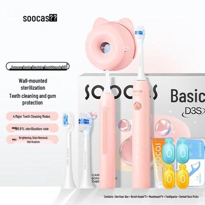 SOOCAS D3S Sonic Electric Toothbrush - Pink CN Plug (adapter Included)