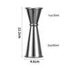 1 Pc Stainless Steel Bar Wine Cocktail Shaker Jigger Single Double Shot Drink Mixer Wine Pourers Measure Cup Bar Tools
