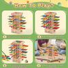 42/16 Colourful Sticks Wooden Stick Board Game Dice Wooden Stick Tower Toy Set  Family