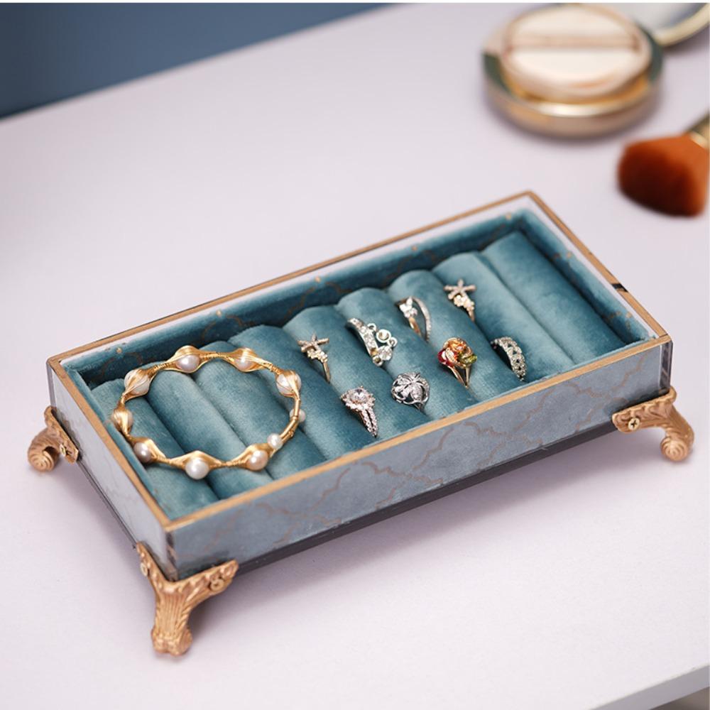 Durable Trinket Box Smooth Jewelry Organizer Holder Jewelry Display Stand Showing Exhibition