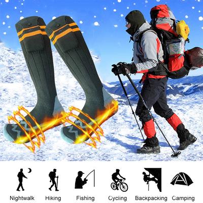 Elektrische Heizsocken Wiederaufladbar Winter Beheizte Socken Batteriebetrieben Waschbar für Outdoor-Sportarten Camping Wandern Skifahren