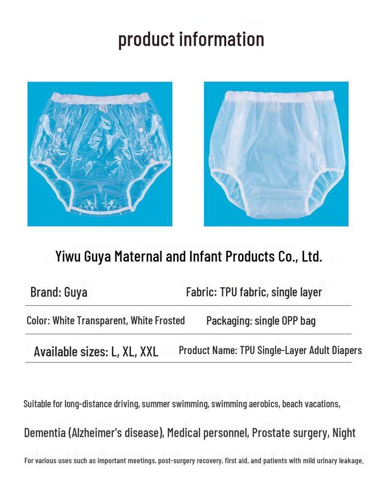 Auslaufsichere, wiederverwendbare Windeln mit seitlichem Druckknopfverschluss - Weiß oder Grau