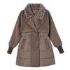 Elegant Women's Winter Fur-Lined Cotton Jacket: Fashionable, Thickened, Waist-Cinched, Slimming Design